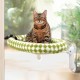 GUUSII HOME Cat Window Lounger, Foldable Cat Bed, Window Sill, Hammock, 4 Suction Cups, Window Sill Cushion, Machine Washable, Soft Plush, 54 x 30 cm (White, M) GUUSII HOME Cat Window Lounger, Foldable Cat Bed, Window Sill, Hammock, 4 Suction Cups, Window Sill Cushion, Machine Washable, Soft Plush, 54 x 30 cm (White, M)