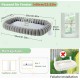 GUUSII HOME Cat Window Lounger, Foldable Cat Bed, Window Sill, Hammock, 4 Suction Cups, Window Sill Cushion, Machine Washable, Soft Plush, 54 x 30 cm (White, M) GUUSII HOME Cat Window Lounger, Foldable Cat Bed, Window Sill, Hammock, 4 Suction Cups, Window Sill Cushion, Machine Washable, Soft Plush, 54 x 30 cm (White, M)