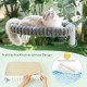 GUUSII HOME Cat Window Lounger, Foldable Cat Bed, Window Sill, Hammock, 4 Suction Cups, Window Sill Cushion, Machine Washable, Soft Plush, 54 x 30 cm (White, M) GUUSII HOME Cat Window Lounger, Foldable Cat Bed, Window Sill, Hammock, 4 Suction Cups, Window Sill Cushion, Machine Washable, Soft Plush, 54 x 30 cm (White, M)