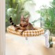 GUUSII HOME Cat Window Lounger, Foldable Cat Bed, Window Sill, Hammock, 4 Suction Cups, Window Sill Cushion, Machine Washable, Soft Plush, 54 x 30 cm (White, M) GUUSII HOME Cat Window Lounger, Foldable Cat Bed, Window Sill, Hammock, 4 Suction Cups, Window Sill Cushion, Machine Washable, Soft Plush, 54 x 30 cm (White, M)