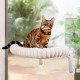 GUUSII HOME Cat Window Lounger, Foldable Cat Bed, Window Sill, Hammock, 4 Suction Cups, Window Sill Cushion, Machine Washable, Soft Plush, 54 x 30 cm (White, M) GUUSII HOME Cat Window Lounger, Foldable Cat Bed, Window Sill, Hammock, 4 Suction Cups, Window Sill Cushion, Machine Washable, Soft Plush, 54 x 30 cm (White, M)