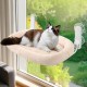 GUUSII HOME Hammock Cat Window Lounger Foldable Cat Bed Window Hammock Window Sill Cat Lounger Window Seat Sleeping Place Cats with 4 Suction Cups Easy to Assemble (Champagne) GUUSII HOME Hammock Cat Window Lounger Foldable Cat Bed Window Hammock Window Sill Cat Lounger Window Seat Sleeping Place Cats with 4 Suction Cups Easy to Assemble (Champagne)