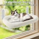 GUUSII HOME Hammock Cat Window Lounger Foldable Cat Bed Window Hammock Window Sill Cat Lounger Window Seat Sleeping Place Cats with 4 Suction Cups Easy to Assemble (Champagne) GUUSII HOME Hammock Cat Window Lounger Foldable Cat Bed Window Hammock Window Sill Cat Lounger Window Seat Sleeping Place Cats with 4 Suction Cups Easy to Assemble (Champagne)