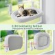 GUUSII HOME Hammock Cat Window Lounger Foldable Cat Bed Window Hammock Window Sill Cat Lounger Window Seat Sleeping Place Cats with 4 Suction Cups Easy to Assemble (Champagne) GUUSII HOME Hammock Cat Window Lounger Foldable Cat Bed Window Hammock Window Sill Cat Lounger Window Seat Sleeping Place Cats with 4 Suction Cups Easy to Assemble (Champagne)