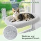 GUUSII HOME Hammock Cat Window Lounger Foldable Cat Bed Window Hammock Window Sill Cat Lounger Window Seat Sleeping Place Cats with 4 Suction Cups Easy to Assemble (Champagne) GUUSII HOME Hammock Cat Window Lounger Foldable Cat Bed Window Hammock Window Sill Cat Lounger Window Seat Sleeping Place Cats with 4 Suction Cups Easy to Assemble (Champagne)