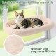 GUUSII HOME Hammock Cat Window Lounger Foldable Cat Bed Window Hammock Window Sill Cat Lounger Window Seat Sleeping Place Cats with 4 Suction Cups Easy to Assemble (Champagne) GUUSII HOME Hammock Cat Window Lounger Foldable Cat Bed Window Hammock Window Sill Cat Lounger Window Seat Sleeping Place Cats with 4 Suction Cups Easy to Assemble (Champagne)