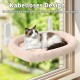 GUUSII HOME Hammock Cat Window Lounger Foldable Cat Bed Window Hammock Window Sill Cat Lounger Window Seat Sleeping Place Cats with 4 Suction Cups Easy to Assemble (Champagne) GUUSII HOME Hammock Cat Window Lounger Foldable Cat Bed Window Hammock Window Sill Cat Lounger Window Seat Sleeping Place Cats with 4 Suction Cups Easy to Assemble (Champagne)