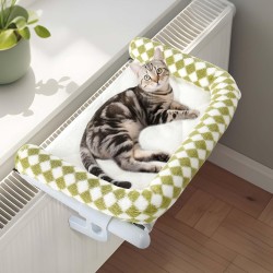 GUUSII HOME Heating Lounger Cats Cat Lounger Balcony Cat Bed for Bed Edge Heating Hanging Berth Hanging Bed Hammock Radiator Cat Heating Lounger Cats Holds 18 kg (Green, S) GUUSII HOME Heating Lounger Cats Cat Lounger Balcony Cat Bed for Bed Edge Heating Hanging Berth Hanging Bed Hammock Radiator Cat Heating Lounger Cats Holds 18 kg (Green, S)