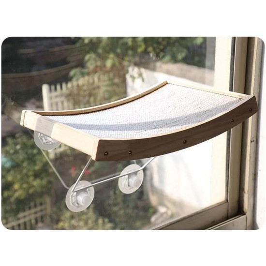 Gecheer Cat Window Seat, Window Sill Cat, Cat Window Hammock, Pet Hammock Con Powerful Suction Cup, Cat Jumping Platform, Cat Bed Window, Solid Wood Sun Hammock Gecheer Cat Window Seat, Window Sill Cat, Cat Window Hammock, Pet Hammock Con Powerful Suction Cup, Cat Jumping Platform, Cat Bed Window, Solid Wood Sun Hammock
