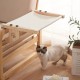 Gekufa Cat Window Lounger, Removable for Cleaning, Cat Hammock, Wooden Cat Hammock Window with Soft Cushion for Bedside, Sofa and Window, White, 70 x 38 cm Gekufa Cat Window Lounger, Removable for Cleaning, Cat Hammock, Wooden Cat Hammock Window with Soft Cushion for Bedside, Sofa and Window, White, 70 x 38 cm