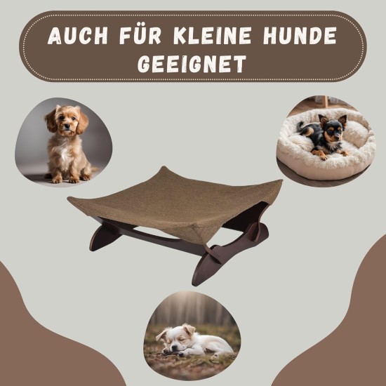 Generisch Cat Bed Washable as a Hammock Freestanding for Cats or Dog Bed for Small Dogs the Cat Sleeping Area for Pets (Light Grey) Generisch Cat Bed Washable as a Hammock Freestanding for Cats or Dog Bed for Small Dogs the Cat Sleeping Area for Pets (Light Grey)