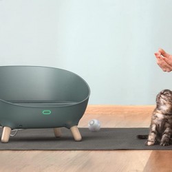 Generisch Thermoregulating Smart Bed for Cats & Small Dogs with LED Display, Heating & Cooling Function, Wireless Connection, App Control, Special Mat, Water Scratch Resistant Generisch Thermoregulating Smart Bed for Cats & Small Dogs with LED Display, Heating & Cooling Function, Wireless Connection, App Control, Special Mat, Water Scratch Resistant