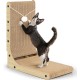 Gimars High 68 cm L Shaped Cat Scratching Board with Ball, Vertical Scratching Board for Cats, Durable Cat Scratching Board, Cat Toy for Protection of Furniture and Sofas, Large Gimars High 68 cm L Shaped Cat Scratching Board with Ball, Vertical Scratching Board for Cats, Durable Cat Scratching Board, Cat Toy for Protection of Furniture and Sofas, Large