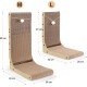 Gimars High 68 cm L Shaped Cat Scratching Board with Ball, Vertical Scratching Board for Cats, Durable Cat Scratching Board, Cat Toy for Protection of Furniture and Sofas, Large Gimars High 68 cm L Shaped Cat Scratching Board with Ball, Vertical Scratching Board for Cats, Durable Cat Scratching Board, Cat Toy for Protection of Furniture and Sofas, Large