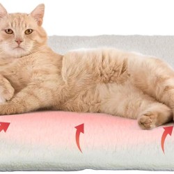 GingerUP Cat Blanket Self Heating Washable Soft Wool Blanket Self Heating Pet Friendly White 64 x 49 cm GingerUP Cat Blanket Self Heating Washable Soft Wool Blanket Self Heating Pet Friendly White 64 x 49 cm