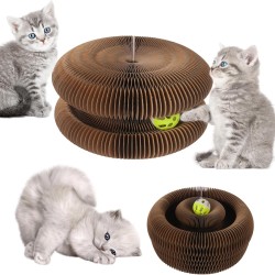 Gratuipolmep Magic Organ Cat Scratching Board, Magic Organ Cat Scratching Board, Magic Organ Cat Scratching Board, 2-in-1 Cat Scratching Board with Bell, Foldable Accordion Cats Toy, for Scratching Gratuipolmep Magic Organ Cat Scratching Board, Magic Organ Cat Scratching Board, Magic Organ Cat Scratching Board, 2-in-1 Cat Scratching Board with Bell, Foldable Accordion Cats Toy, for Scratching