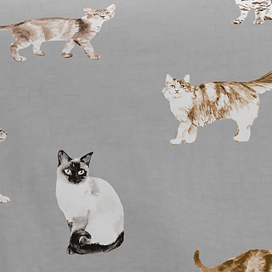Grauer Katzen-Bettbezug – King-Size-Größe (230 x 220 cm) – wendbares Design (rosa und grau) – Bettwäsche mit Katzenpfotenabdruck – Bettwäsche mit Tiermotiv – Siamesen, Perser, Ragdolls und Grauer Katzen-Bettbezug – King-Size-Größe (230 x 220 cm) – wendbares Design (rosa und grau) – Bettwäsche mit Katzenpfotenabdruck – Bettwäsche mit Tiermotiv – Siamesen, Perser, Ragdolls und