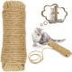 HAPPY HACHI Sisal Rope for Scratching Posts, Sisal Scratching Post Replacement Hemp Rope Cat Accessories for Cats, Scratching Post, Scratching Rope, Household, Garden Decoration, Household, DIY HAPPY HACHI Sisal Rope for Scratching Posts, Sisal Scratching Post Replacement Hemp Rope Cat Accessories for Cats, Scratching Post, Scratching Rope, Household, Garden Decoration, Household, DIY