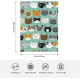 HGOD DESIGNS Cat Flannel Fleece Bed Blanket 40 x 50 Inch Cartoon Curte Cat Face Pattern Throw Blanket Lightweight Cozy Plush Blanket for Bedroom Living Room Sofa Couch HGOD DESIGNS Cat Flannel Fleece Bed Blanket 40 x 50 Inch Cartoon Curte Cat Face Pattern Throw Blanket Lightweight Cozy Plush Blanket for Bedroom Living Room Sofa Couch