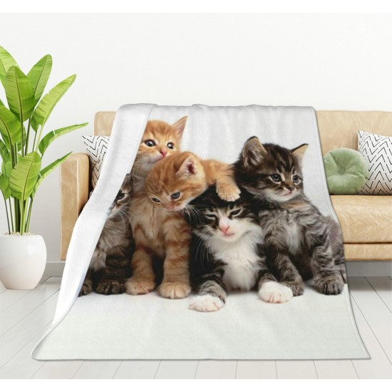 HGOD DESIGNS Cute Cat Blanket for Women Lightweight Soft Fleece Flannel Throw Blanket Cat Cowboy on a Horse Sofa Couch Living Room 130x150cm HGOD DESIGNS Cute Cat Blanket for Women Lightweight Soft Fleece Flannel Throw Blanket Cat Cowboy on a Horse Sofa Couch Living Room 130x150cm