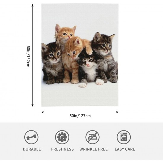 HGOD DESIGNS Cute Cat Blanket for Women Lightweight Soft Fleece Flannel Throw Blanket Cat Cowboy on a Horse Sofa Couch Living Room 130x150cm HGOD DESIGNS Cute Cat Blanket for Women Lightweight Soft Fleece Flannel Throw Blanket Cat Cowboy on a Horse Sofa Couch Living Room 130x150cm