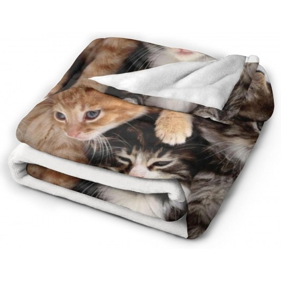 HGOD DESIGNS Cute Cat Blanket for Women Lightweight Soft Fleece Flannel Throw Blanket Cat Cowboy on a Horse Sofa Couch Living Room 130x150cm HGOD DESIGNS Cute Cat Blanket for Women Lightweight Soft Fleece Flannel Throw Blanket Cat Cowboy on a Horse Sofa Couch Living Room 130x150cm