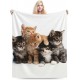 HGOD DESIGNS Cute Cat Blanket for Women Lightweight Soft Fleece Flannel Throw Blanket Cat Cowboy on a Horse Sofa Couch Living Room 130x150cm HGOD DESIGNS Cute Cat Blanket for Women Lightweight Soft Fleece Flannel Throw Blanket Cat Cowboy on a Horse Sofa Couch Living Room 130x150cm