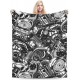 HGOD DESIGNS Cute Cat Blanket for Women Lightweight Soft Fleece Flannel Throw Blanket Cat Cowboy on a Horse Sofa Couch Living Room 130x150cm HGOD DESIGNS Cute Cat Blanket for Women Lightweight Soft Fleece Flannel Throw Blanket Cat Cowboy on a Horse Sofa Couch Living Room 130x150cm