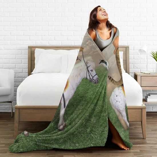 HGOD DESIGNS Cute Cat Blanket for Women Lightweight Soft Fleece Flannel Throw Blanket Cat Cowboy on a Horse Sofa Couch Living Room 130x150cm HGOD DESIGNS Cute Cat Blanket for Women Lightweight Soft Fleece Flannel Throw Blanket Cat Cowboy on a Horse Sofa Couch Living Room 130x150cm