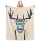 HGOD DESIGNS Cute Cat Blanket for Women Lightweight Soft Fleece Flannel Throw Blanket Cat Cowboy on a Horse Sofa Couch Living Room 130x150cm HGOD DESIGNS Cute Cat Blanket for Women Lightweight Soft Fleece Flannel Throw Blanket Cat Cowboy on a Horse Sofa Couch Living Room 130x150cm
