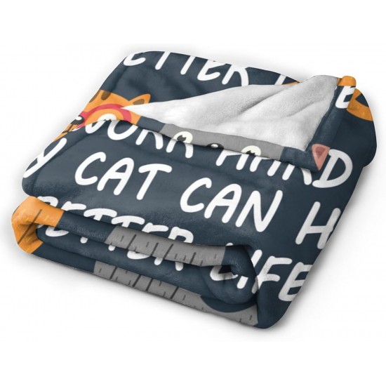 HGOD DESIGNS Cute Cat Blanket for Women Lightweight Soft Fleece Flannel Throw Blanket Cat Cowboy on a Horse Sofa Couch Living Room 130x150cm HGOD DESIGNS Cute Cat Blanket for Women Lightweight Soft Fleece Flannel Throw Blanket Cat Cowboy on a Horse Sofa Couch Living Room 130x150cm