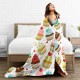 HGOD DESIGNS Cute Cat Blanket for Women Lightweight Soft Fleece Flannel Throw Blanket Cats and Milk Bottle Sofa Couch Living Room 100x130cm HGOD DESIGNS Cute Cat Blanket for Women Lightweight Soft Fleece Flannel Throw Blanket Cats and Milk Bottle Sofa Couch Living Room 100x130cm
