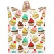 HGOD DESIGNS Cute Cat Blanket for Women Lightweight Soft Fleece Flannel Throw Blanket Cats and Milk Bottle Sofa Couch Living Room 100x130cm HGOD DESIGNS Cute Cat Blanket for Women Lightweight Soft Fleece Flannel Throw Blanket Cats and Milk Bottle Sofa Couch Living Room 100x130cm