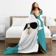 HGOD DESIGNS Cute Cat Blanket for Women Lightweight Soft Fleece Flannel Throw Blanket Cats and Milk Bottle Sofa Couch Living Room 100x130cm HGOD DESIGNS Cute Cat Blanket for Women Lightweight Soft Fleece Flannel Throw Blanket Cats and Milk Bottle Sofa Couch Living Room 100x130cm