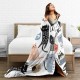 HGOD DESIGNS Cute Cat Blanket for Women Lightweight Soft Fleece Flannel Throw Blanket Cats and Milk Bottle Sofa Couch Living Room 100x130cm HGOD DESIGNS Cute Cat Blanket for Women Lightweight Soft Fleece Flannel Throw Blanket Cats and Milk Bottle Sofa Couch Living Room 100x130cm