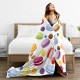 HGOD DESIGNS Funny Cat Throw Blanket Ultra Soft Warm All Seasons Two Brave Cats Drifting in Steel Decorative Fleece Blankets for Bed Chair Car Sofa Couch HGOD DESIGNS Funny Cat Throw Blanket Ultra Soft Warm All Seasons Two Brave Cats Drifting in Steel Decorative Fleece Blankets for Bed Chair Car Sofa Couch