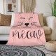 HGOD DESIGNS Funny Cat Throw Blanket Ultra Soft Warm All Seasons Two Brave Cats Drifting in Steel Decorative Fleece Blankets for Bed Chair Car Sofa Couch HGOD DESIGNS Funny Cat Throw Blanket Ultra Soft Warm All Seasons Two Brave Cats Drifting in Steel Decorative Fleece Blankets for Bed Chair Car Sofa Couch