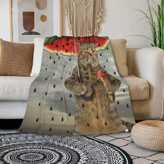 HGOD DESIGNS Funny Cat Throw Blanket Ultra Soft Warm All Seasons Two Brave Cats Drifting in Steel Decorative Fleece Blankets for Bed Chair Car Sofa Couch HGOD DESIGNS Funny Cat Throw Blanket Ultra Soft Warm All Seasons Two Brave Cats Drifting in Steel Decorative Fleece Blankets for Bed Chair Car Sofa Couch