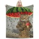 HGOD DESIGNS Funny Cat Throw Blanket Ultra Soft Warm All Seasons Two Brave Cats Drifting in Steel Decorative Fleece Blankets for Bed Chair Car Sofa Couch HGOD DESIGNS Funny Cat Throw Blanket Ultra Soft Warm All Seasons Two Brave Cats Drifting in Steel Decorative Fleece Blankets for Bed Chair Car Sofa Couch