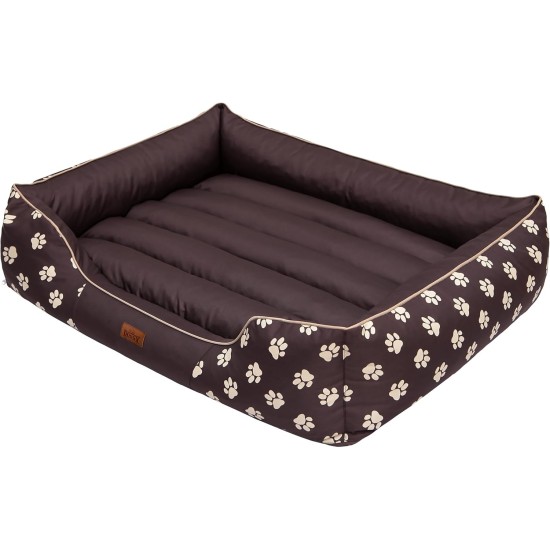 HOBBYDOG Cordura Prestige Dog Bed, X-Large, Black with Wheels HOBBYDOG Cordura Prestige Dog Bed, X-Large, Black with Wheels