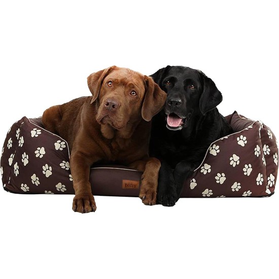HOBBYDOG Cordura Prestige Dog Bed, X-Large, Black with Wheels HOBBYDOG Cordura Prestige Dog Bed, X-Large, Black with Wheels