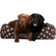 HOBBYDOG Cordura Prestige Dog Bed, X-Large, Black with Wheels