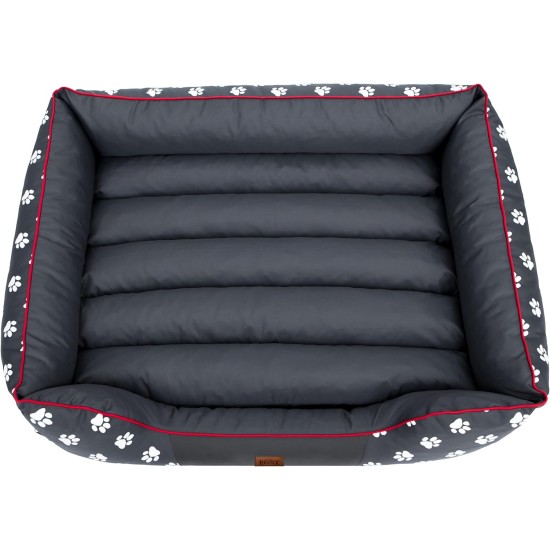 HOBBYDOG Cordura Prestige Dog Bed, X-Large, Black with Wheels HOBBYDOG Cordura Prestige Dog Bed, X-Large, Black with Wheels