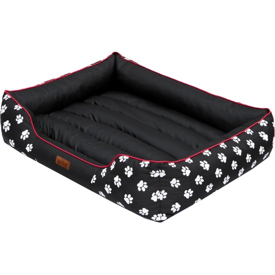 HOBBYDOG Cordura Prestige Dog Bed, X-Large, Black with Wheels HOBBYDOG Cordura Prestige Dog Bed, X-Large, Black with Wheels