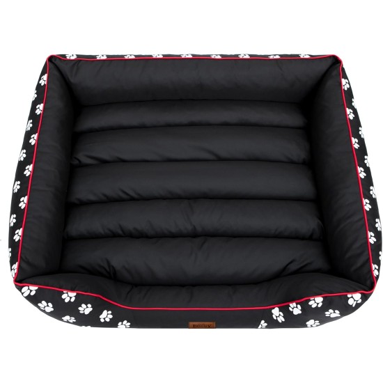 HOBBYDOG Cordura Prestige Dog Bed, X-Large, Black with Wheels HOBBYDOG Cordura Prestige Dog Bed, X-Large, Black with Wheels
