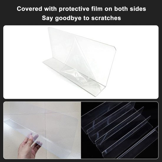 HOMURY Toy Blocker for Furniture: Pack of 8 Toy Blockers Strong Adhesive Baffle Barrier for Pets Used for Gap Blockers Under the Sofa and Bed HOMURY Toy Blocker for Furniture: Pack of 8 Toy Blockers Strong Adhesive Baffle Barrier for Pets Used for Gap Blockers Under the Sofa and Bed