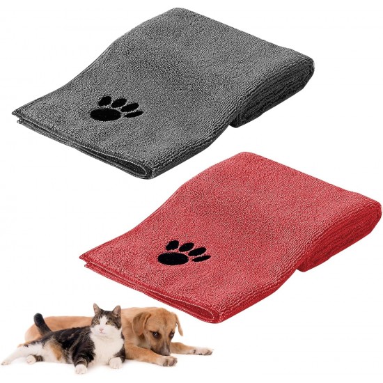 HTRTRR Quick Dry Dog Towel, 2 Pack Pet Dog Towels Super Microfiber, Soft, Comfortable and Absorbent (Yellow/Green, 60 x 120 cm) HTRTRR Quick Dry Dog Towel, 2 Pack Pet Dog Towels Super Microfiber, Soft, Comfortable and Absorbent (Yellow/Green, 60 x 120 cm)