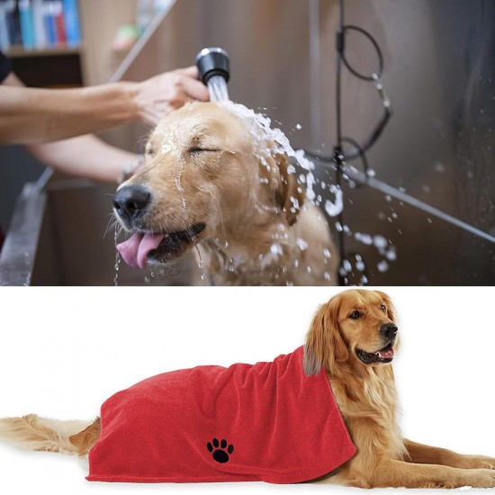 HTRTRR Quick Dry Dog Towel, 2 Pack Pet Dog Towels Super Microfiber, Soft, Comfortable and Absorbent (Yellow/Green, 60 x 120 cm) HTRTRR Quick Dry Dog Towel, 2 Pack Pet Dog Towels Super Microfiber, Soft, Comfortable and Absorbent (Yellow/Green, 60 x 120 cm)