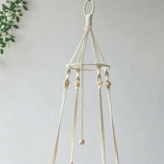 Hanging Cat Hammock Bed, Tassel Macrame Hanging Cat Hammock Bohemia Hand Woven Cat Swing Bed for Sleeping, Playing and Lounging, up to 5 kg Hanging Cat Hammock Bed, Tassel Macrame Hanging Cat Hammock Bohemia Hand Woven Cat Swing Bed for Sleeping, Playing and Lounging, up to 5 kg
