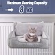 Happi N Pets Cat Bed for Heaters, Cuddly Cat Heating Lounger, Adjustable Hook for Various Heaters, Cat Hammock for Heaters, Grey Happi N Pets Cat Bed for Heaters, Cuddly Cat Heating Lounger, Adjustable Hook for Various Heaters, Cat Hammock for Heaters, Grey
